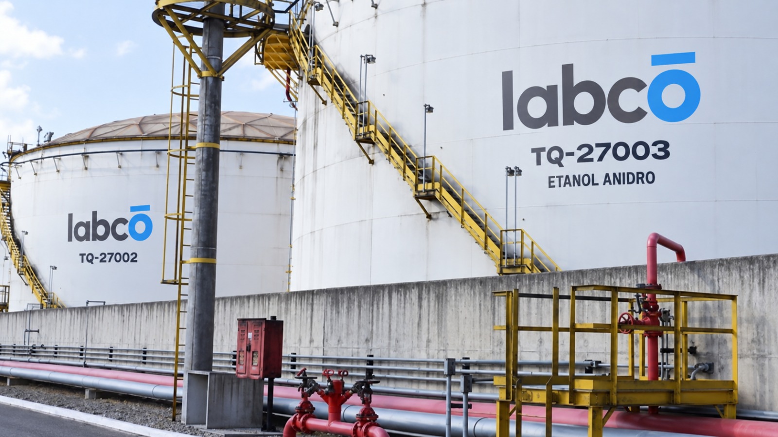 Storage tanks at a terminal partner facility