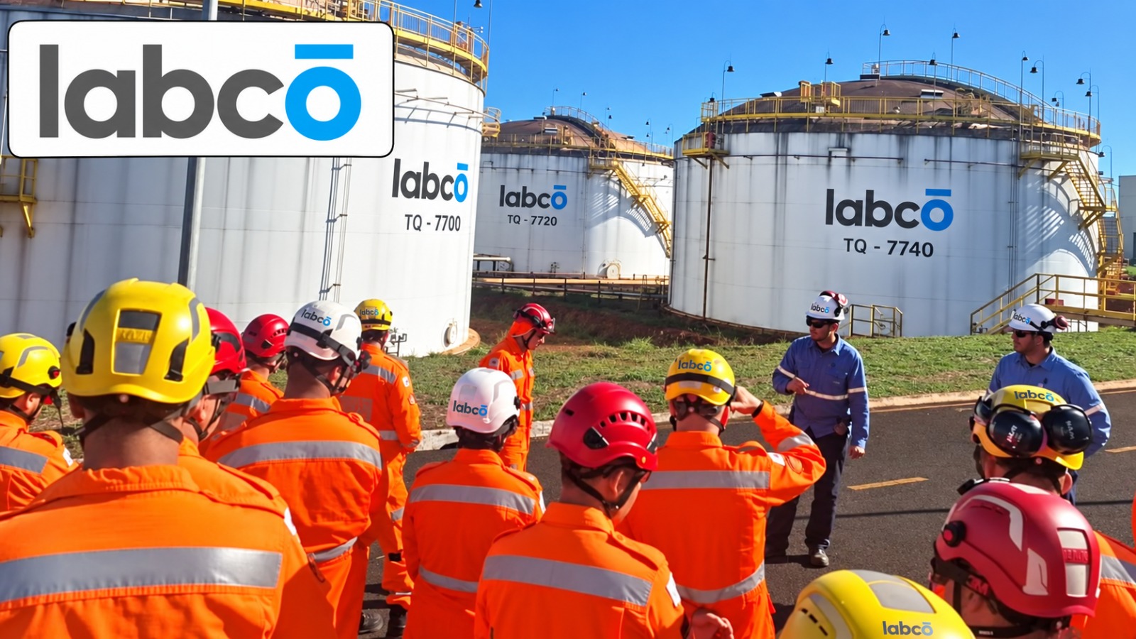 Labco Marine team at a tank terminal facility